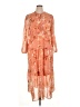 Tinsel 100% Polyester Orange Casual Dress Size XL (petite) - photo 1