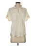 ARTIGIANO Ivory Short Sleeve Blouse Size 36 waist - photo 1