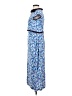 Unbranded Print Blue Casual Dress Size S (estimated) - photo 5