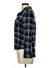 Cloth & Stone 100% Rayon Plaid Black Long Sleeve Button-Down Shirt Size M - photo 5
