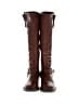 Shoedazzle 100% Leather Brown Boots Size 7 1/2 - photo 2