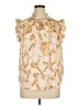 J by Joie 100% Polyester Gold Sleeveless Blouse Size XL - photo 1