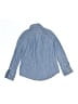 Crewcuts 100% Cotton Chevron-herringbone Blue Long Sleeve Button-Down Shirt Size 7 - photo 2