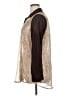 BCBGMAXAZRIA 100% Polyester Animal Print Brown Long Sleeve Blouse Size XL - photo 5