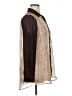 BCBGMAXAZRIA 100% Polyester Animal Print Brown Long Sleeve Blouse Size XL - photo 4