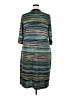 Lane Bryant Stripes Teal Casual Dress Size 22 - 24 Plus - photo 2
