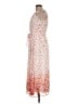 DKNY 100% Polyester Floral Orange Casual Dress Size 10 - photo 5