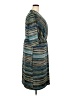Lane Bryant Stripes Teal Casual Dress Size 22 - 24 Plus - photo 4