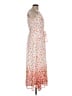 DKNY 100% Polyester Floral Orange Casual Dress Size 10 - photo 4