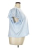 Old Navy 100% Cotton Blue Short Sleeve Top Size 3X - photo 4