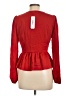 Olia Red Long Sleeve Blouse Size L - photo 2