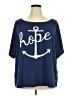 ChicMe Blue Short Sleeve T-Shirt Size 3XL - photo 1