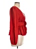 Olia Red Long Sleeve Blouse Size L - photo 4
