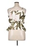 Express 100% Polyester Ivory Sleeveless Blouse Size XL - photo 2