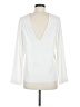 Intermix Ivory Long Sleeve Blouse Size M - photo 2