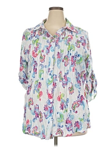 Woman Within 3/4 Sleeve Blouse (view 1)