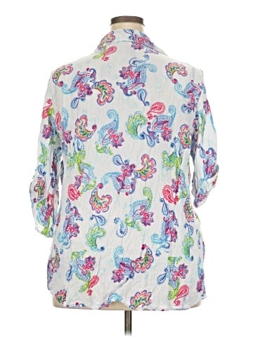 Woman Within 3/4 Sleeve Blouse (view 2)