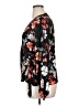 Express Floral Black 3/4 Sleeve Blouse Size XL - photo 5