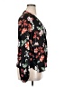 Express Floral Black 3/4 Sleeve Blouse Size XL - photo 4