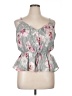 Express 100% Polyester Gray Sleeveless Blouse Size XL - photo 1