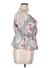 Express 100% Polyester Gray Sleeveless Blouse Size XL - photo 4