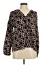 Ann Taylor 100% Polyester Black Long Sleeve Blouse Size M (petite) - photo 1