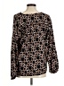 Ann Taylor 100% Polyester Black Long Sleeve Blouse Size M (petite) - photo 2