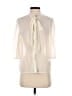 Forever 21 100% Polyester Ivory 3/4 Sleeve Blouse Size S - photo 1