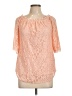 MIHOLL Orange 3/4 Sleeve Blouse Size L - photo 1