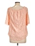 MIHOLL Orange 3/4 Sleeve Blouse Size L - photo 2