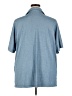 Lands' End Blue Short Sleeve Button-Down Shirt Size 3X - photo 2