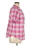 Talbots 100% Cotton Plaid Pink Short Sleeve Blouse Size XL - photo 4