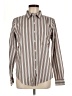L.L.Bean 100% Cotton Stripes Brown Long Sleeve Button-Down Shirt Size M - photo 1