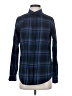 Amazon Essentials Plaid Blue Long Sleeve Button-Down Shirt Size XS - photo 1