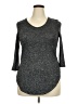 Torrid Gray 3/4 Sleeve T-Shirt Size Med Plus (00) - photo 1