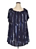Apt. 9 Blue Short Sleeve Blouse Size 3X - photo 1