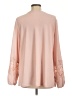 Dennis by Dennis Basso Pink Long Sleeve Blouse Size L - photo 2