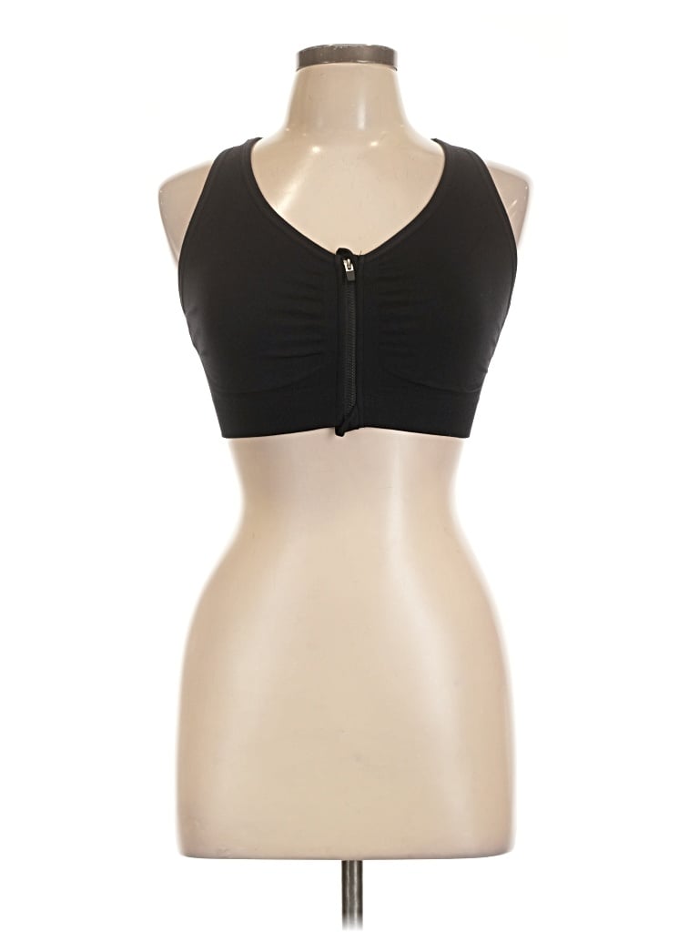 Pre-owned Unbranded Sports Bra In Black