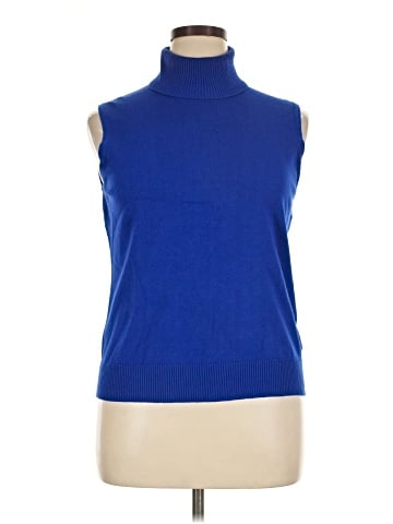 Cable & Gauge Sleeveless Turtleneck (view 1)