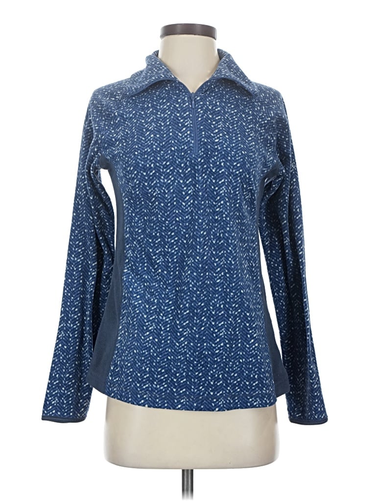 Pre-owned Columbia Long Sleeve Polo Shirt In Blue