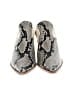 Gianni Bini 100% Leather Animal Print Ivory Mule/Clog Size 8 1/2 - photo 2