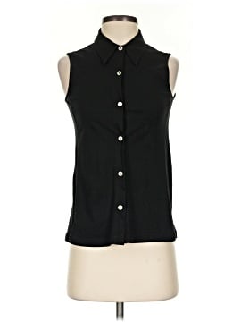 GOLDIE Sleeveless Button-Down Shirt (view 1)