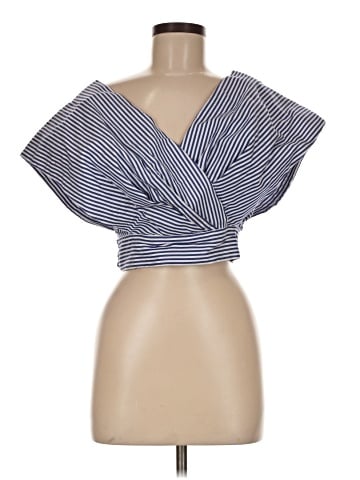 A. Peach Short Sleeve Blouse (view 1)