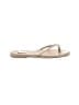 Shoedazzle Tan Flip Flops Size 7 1/2 - photo 1
