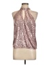 River Island Silver Sleeveless Blouse Size 12 Petite - photo 1