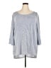 W5 Blue 3/4 Sleeve Top Size 3X - photo 1