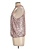 River Island Silver Sleeveless Blouse Size 12 Petite - photo 5