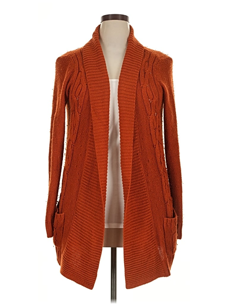 Pre-owned Merona Cardigan Sweater In Orange