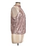 River Island Silver Sleeveless Blouse Size 12 Petite - photo 4