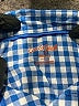 Cat & Jack Checkered-gingham Blue Long Sleeve Button-Down Shirt Size 4 - 5 - photo 3